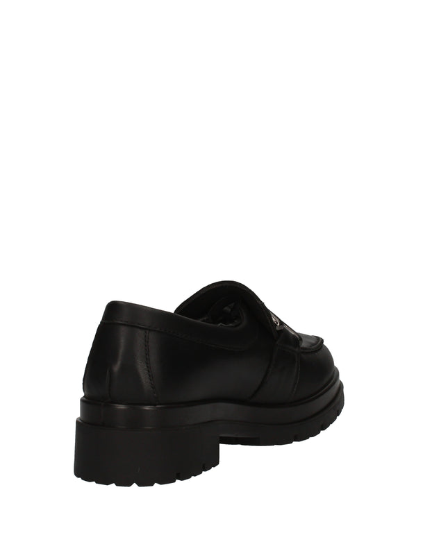 Enval Soft mocassini in pelle con tacco e accessorio