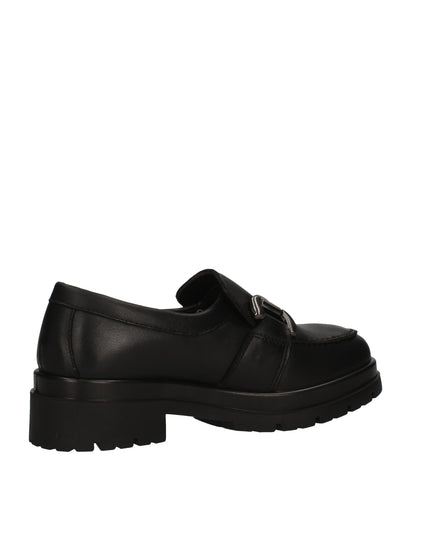 Enval Soft mocassini in pelle con tacco e accessorio