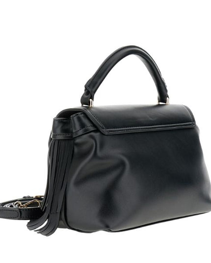 CAFENOIR C3NE0933 Borsa a spalla con frange laterali Nera