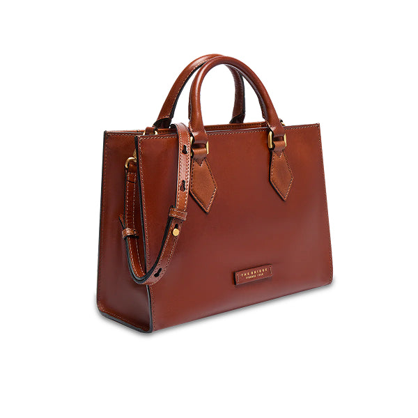 The Bridge Ida Borsa a mano in pelle con tracolla removibile Marrone