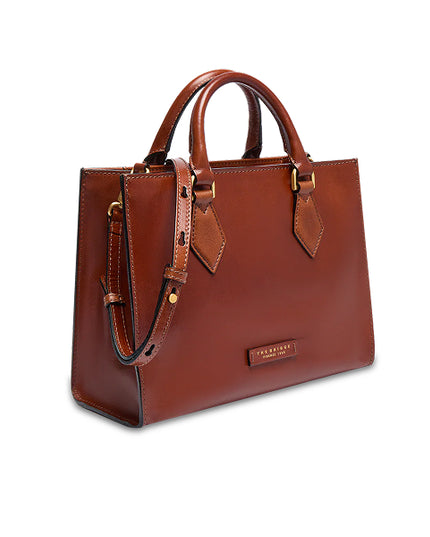 The Bridge Borsa a mano in pelle con tracolla removibile IDA Marrone