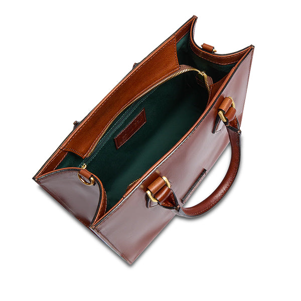 The Bridge Ida Borsa a mano in pelle con tracolla removibile Marrone