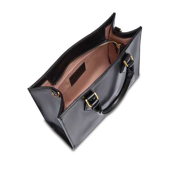 The Bridge Ida Borsa a mano in pelle con tracolla removibile Nera