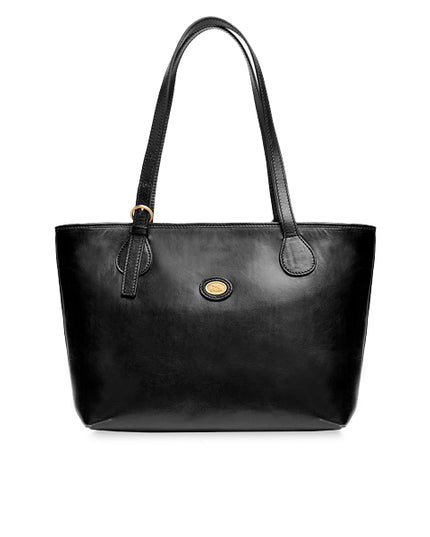 The Bridge Borsa shopper pelle chiusa con zip Story Donna Nero