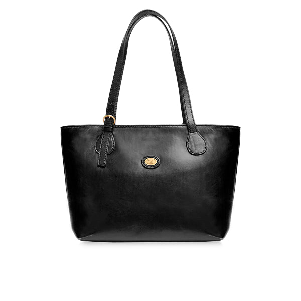 The Bridge Borsa shopper pelle chiusa con zip Story Donna Nero