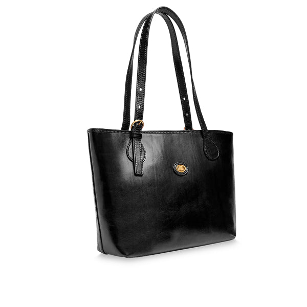 The Bridge Borsa shopper pelle chiusa con zip Story Donna Nero