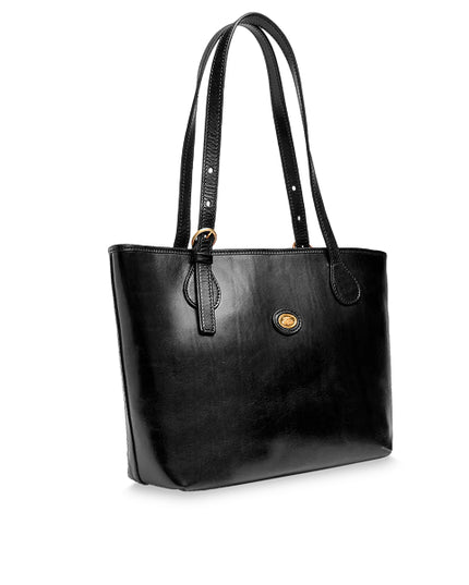 The Bridge Borsa shopper pelle chiusa con zip Story Donna Nero