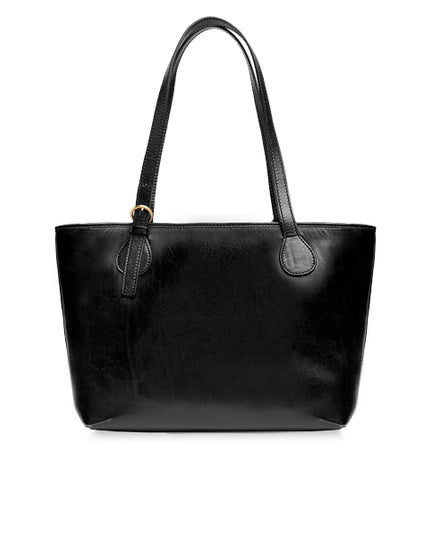 The Bridge Borsa shopper pelle chiusa con zip Story Donna Nero