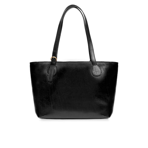 The Bridge Borsa shopper pelle chiusa con zip Story Donna Nero