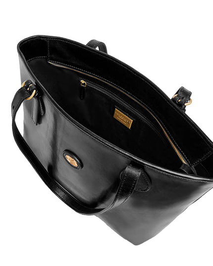 The Bridge Borsa shopper pelle chiusa con zip Story Donna Nero