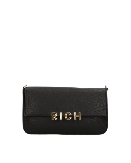 John Richmond borsa a spalla  con logo metallico e tre manici intercambiabili