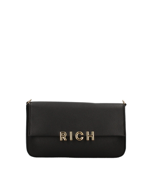 John Richmond borsa a spalla  con logo metallico e tre manici intercambiabili