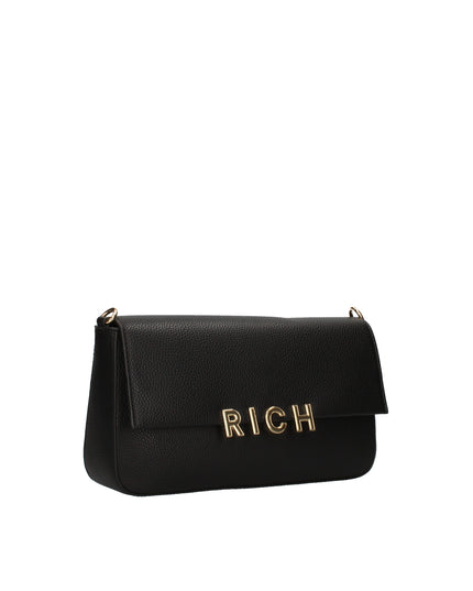 John Richmond borsa a spalla  con logo metallico e tre manici intercambiabili