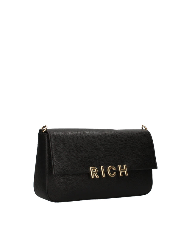 John Richmond borsa a spalla  con logo metallico e tre manici intercambiabili