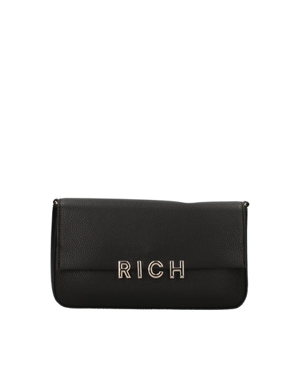 Borsa a spalla John Richmond con logo metallico e tre manici intercambiabili