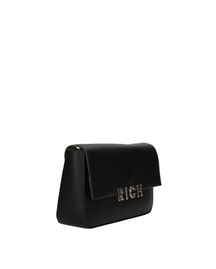 Borsa a spalla John Richmond con logo metallico e tre manici intercambiabili