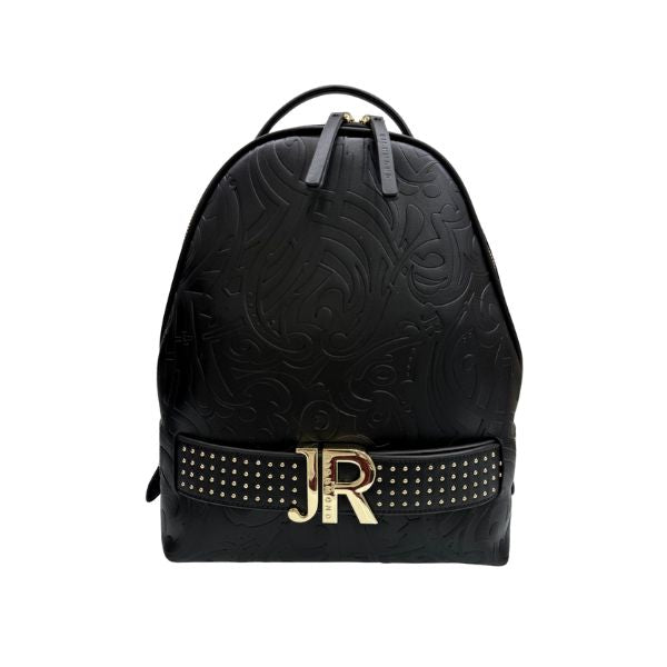 John Richmond zaino lavorazione goffrata con logo metallico