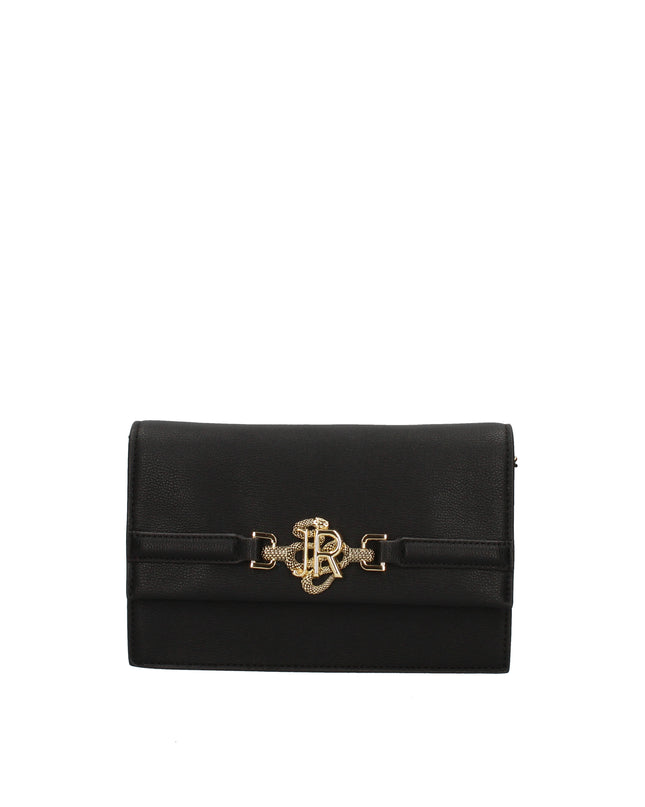 John Richmond borsa con tracolla a catena e dettagli metallici