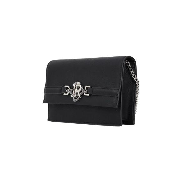 John Richmond borsa con tracolla a catena e dettagli metallici