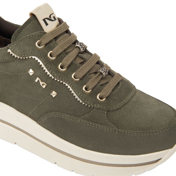 Nero Giardini Sneakers Donna in Suede Bosco