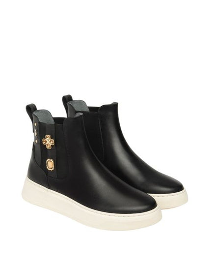 Nero Giardini Stivaletti Chelsea Donna in Pelle nero