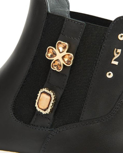 Nero Giardini Stivaletti Chelsea Donna in Pelle nero