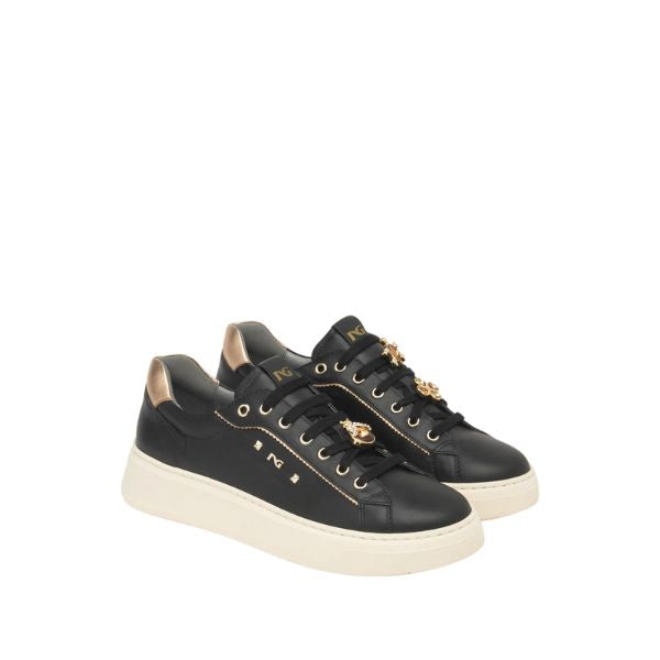 Nero Giardini Sneakers Donna in Pelle e Materiale Tecnico I514170D Nero