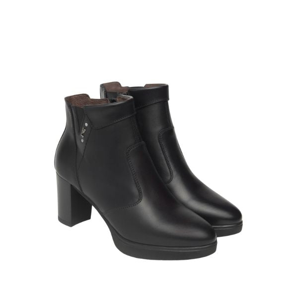 Nero Giardini Tronchetti Donna in Pelle Nero