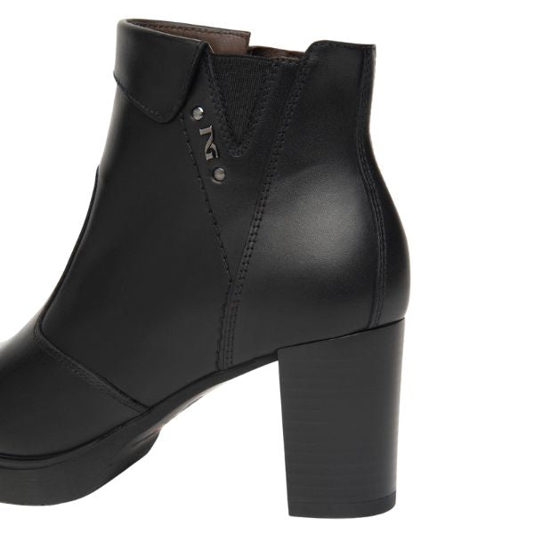 Nero Giardini Tronchetti Donna in Pelle Nero