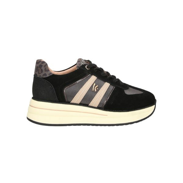 Keys sneakers con inserti in suede animalier
