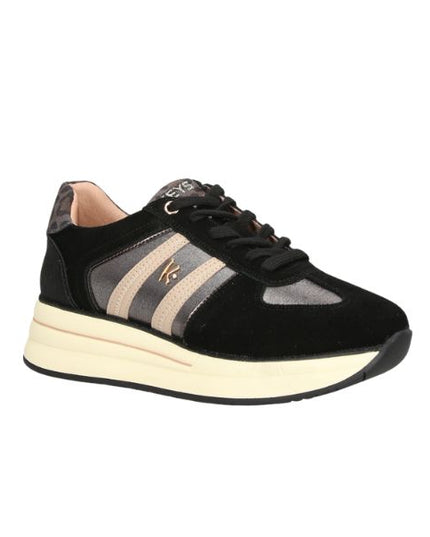 Keys sneakers con inserti in suede animalier