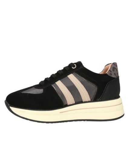 Keys sneakers con inserti in suede animalier
