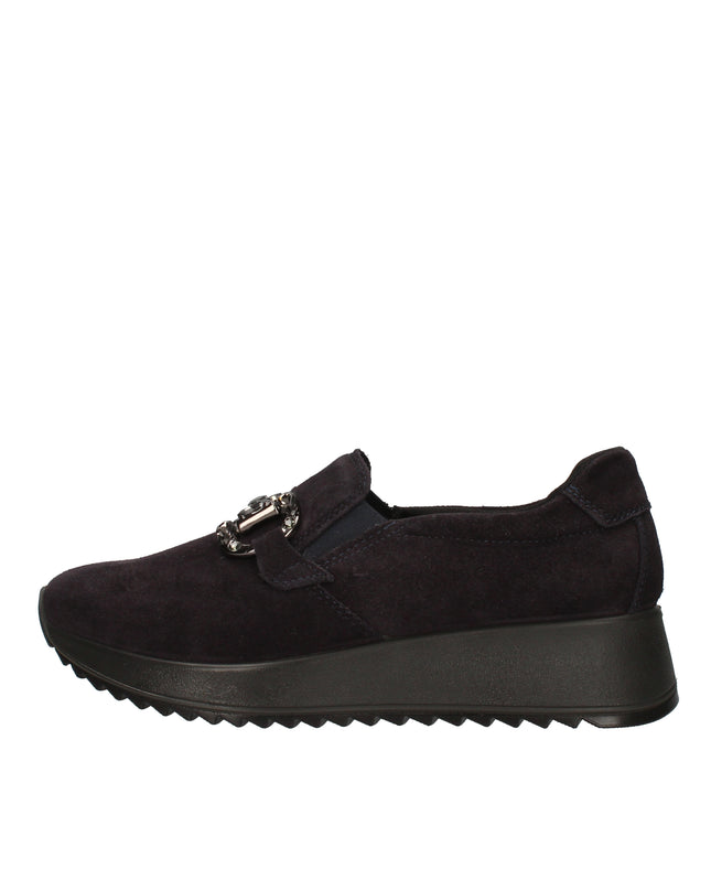 Enval Soft scarpe slip on in camoscio con accessorio