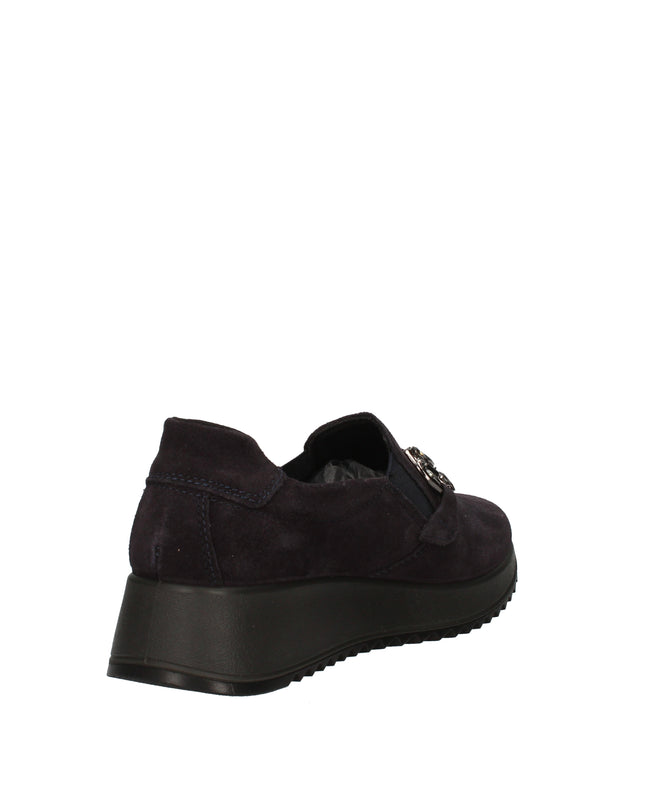 Enval Soft scarpe slip on in camoscio con accessorio