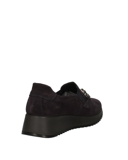 Enval Soft scarpe slip on in camoscio con accessorio