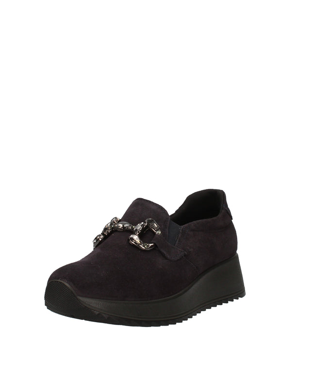 Enval Soft scarpe slip on in camoscio con accessorio