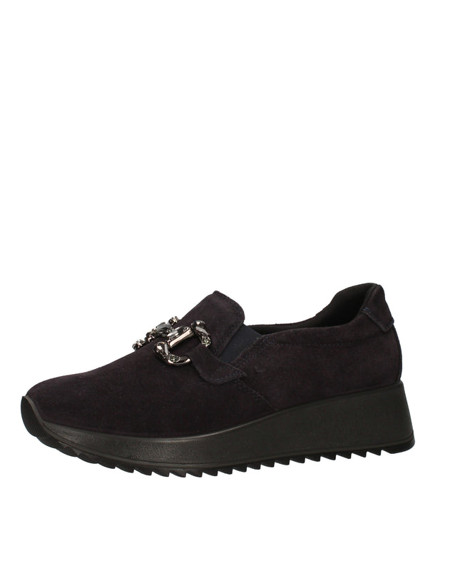 Enval Soft scarpe slip on in camoscio con accessorio