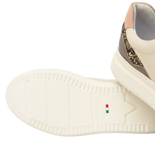 Nero Giardini Sneakers Donna in Pelle Suede e Materiale Tecnico Milk