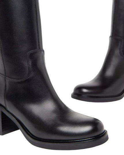 Nero Giardini Stivali Donna in Pelle Nero