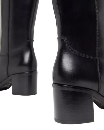 Nero Giardini Stivali Donna in Pelle Nero