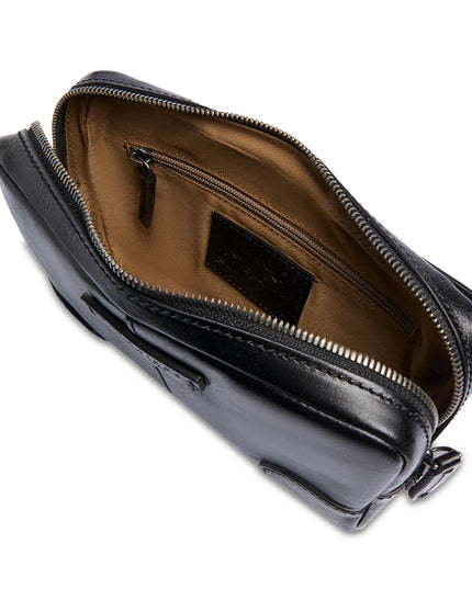 The Bridge Pochette uomo in pelle con zip VESPUCCI Nero