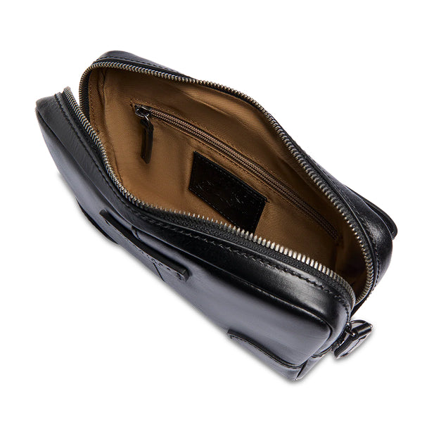 The Bridge Pochette uomo in pelle con zip VESPUCCI Nero