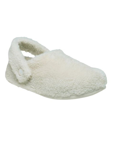 Crocs Classic Clogs Cozzzy Slipper ciabatte in pelliccia sintetica colore stucco