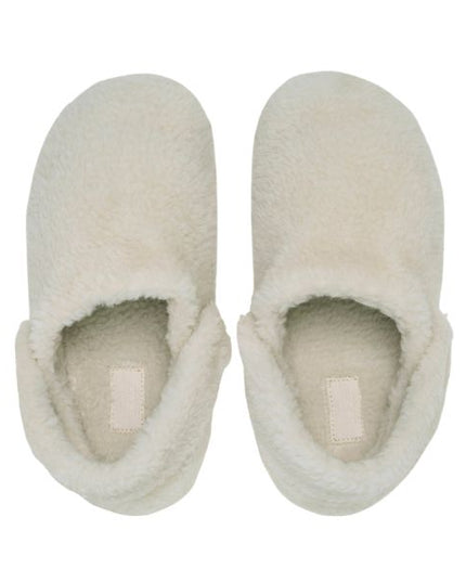 Crocs Classic Clogs Cozzzy Slipper ciabatte in pelliccia sintetica colore stucco