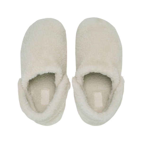 Crocs Classic Clogs Cozzzy Slipper ciabatte in pelliccia sintetica colore stucco