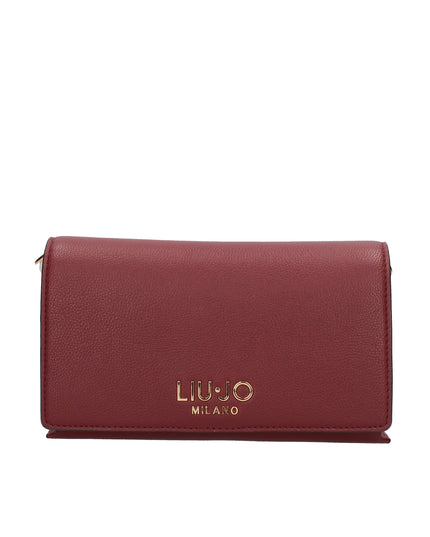 Liu Jo borsa a spalla effetto bottalato con tracolla removibile red wine