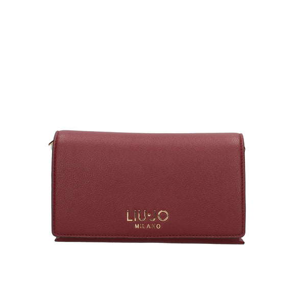 Liu Jo borsa a spalla effetto bottalato con tracolla removibile red wine