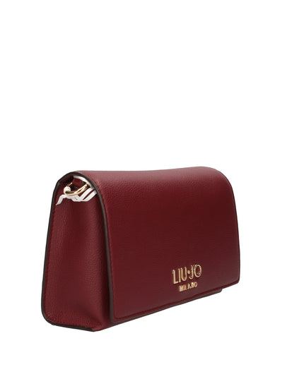 Liu Jo borsa a spalla effetto bottalato con tracolla removibile red wine