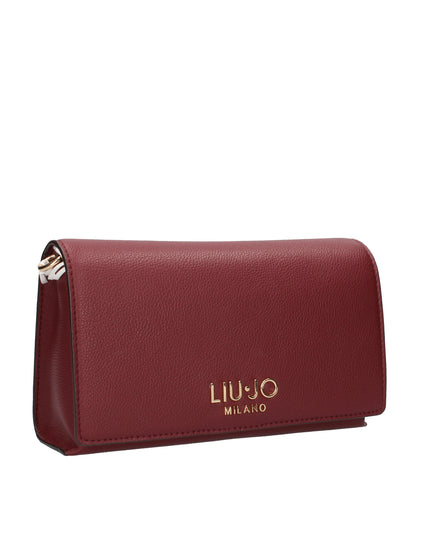 Liu Jo borsa a spalla effetto bottalato con tracolla removibile red wine