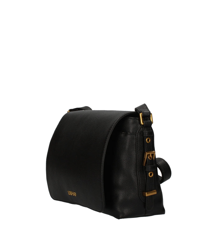 Liu Jo AF5049 E0058 borsa nera a tracolla con patta
